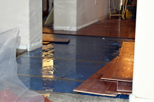 Professional Flood Cleanup technician working in Bedford, NY